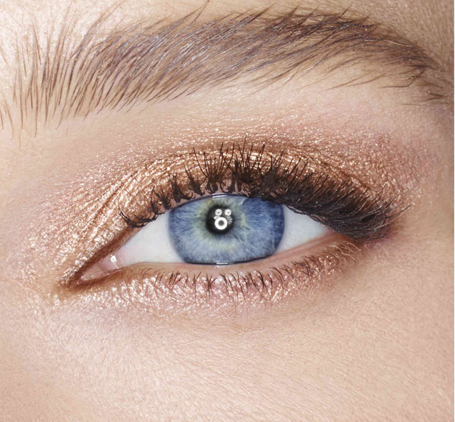 mac amber lights blue eyes